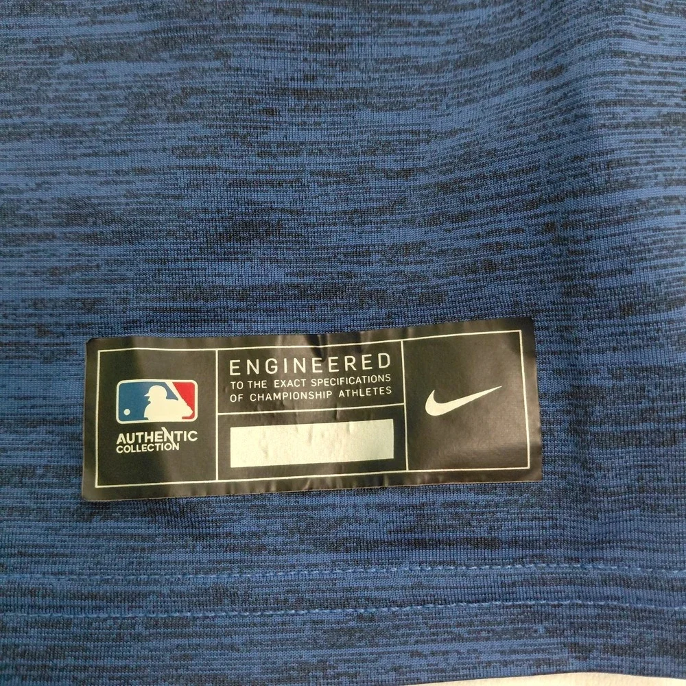 Nike New York Mets Graphic Baseball Authentic T Shirt Mens Size Large Blue